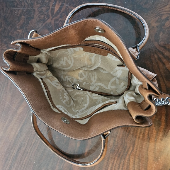 MICHAEL Michael Kors Hamilton Satchel Brown - Picture 2 of 5